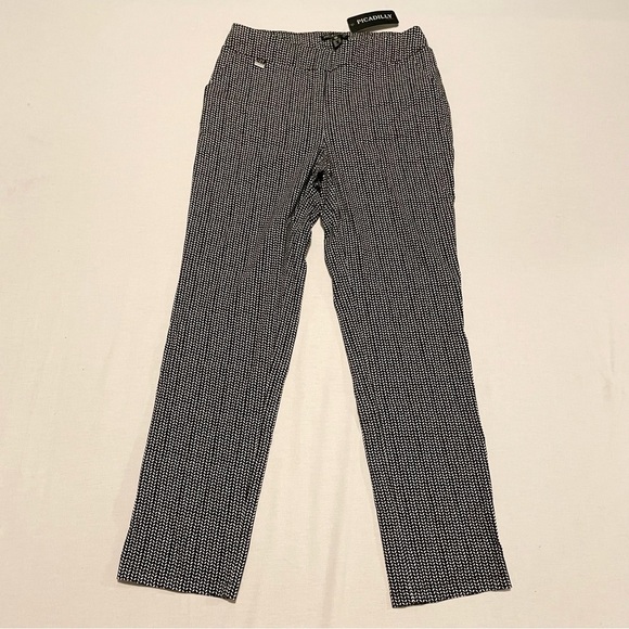 Picadilly Black and White Pants Womens Size 10 - Picture 14 of 15